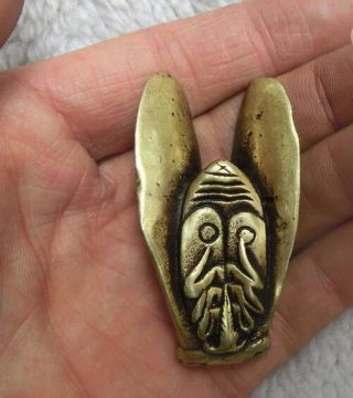 Chinese bronze carving a little cicada solid copper 3