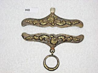 Antique Ornate Brass Bell Pull Hardware 6 " 150 Mm Klokkestreng Denmark H8