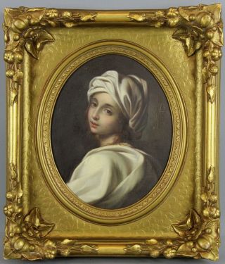 Antique Italian Baroque Old Master Painting,  Beatrice Cenci After Guido Reni
