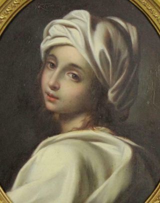 Antique Italian Baroque Old Master Painting,  BEATRICE CENCI after Guido Reni 3