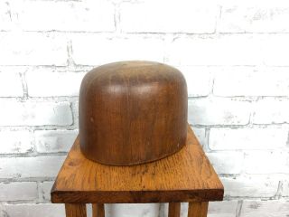 Antique Millinery Wood Hat Block Form Mold - 5 5/8 425
