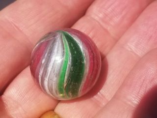 Antique Handmade German Marble 4 Color Onion Skin Swirl 7/8 " For Restoration 2