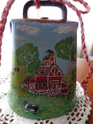 Large Size Cow Bell (6 " X 5 ") Hand - Painted