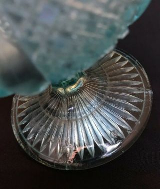 Antique Davidson Pearline Opalescent Pressed Glass Celery Vase 7