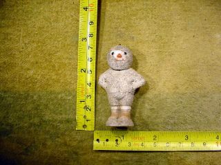Excavated Vintage Funny Snowman As Snow Baby Doll Swivel Head Age 1890 Art 12863