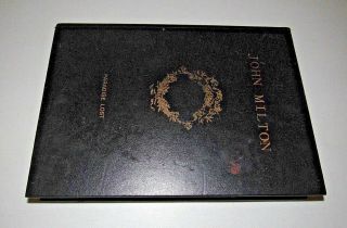 JOHN MILTON PARADISE LOST ANTIQUED HIDDEN STORAGE BOOK BOX 3