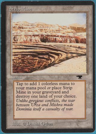 Strip Mine (a Even) Antiquities Spld Land Uncommon Magic Card (35564) Abugames