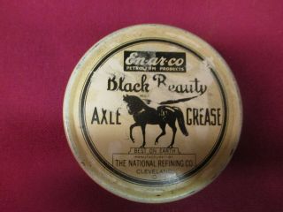 Antique En - Ar - Co Black Beauty Axle Grease Tin