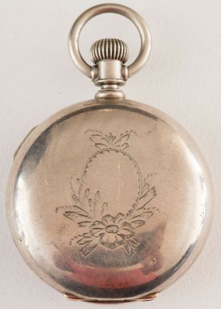 Antique Dueber Coin Silver Hunting Pocket Watch Case 18 Size