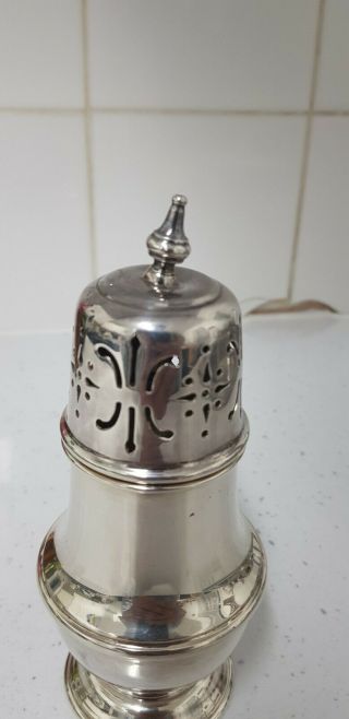 Mappin and Webb silver plate on copper sugar sifter/ shaker 3