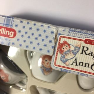 SCHYLLING RAGGEDY ANN AND ANDY CHILDREN ' S CHINA TEA SET 3