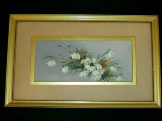 A Antique Still Life Oil Paintings On Board,  Signed With Initials E R.