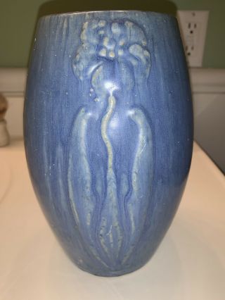 Rare Antique Zanesville Pottery Vase 101 Poppy Arts & Crafts Mission