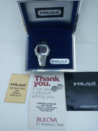 Pulsar Time Computer 1972 Vintage Digital Led Time Computer Watch Parts Only