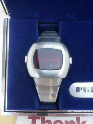 Pulsar Time Computer 1972 Vintage digital Led Time Computer Watch Parts Only 2