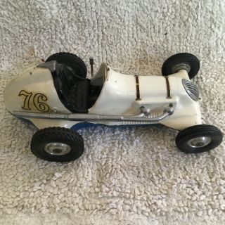 antique thimble drome roy cox champion race car pusher gas tether toy 2
