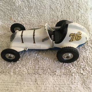 antique thimble drome roy cox champion race car pusher gas tether toy 3