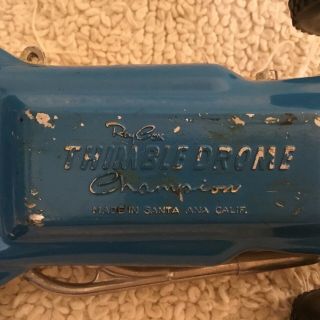antique thimble drome roy cox champion race car pusher gas tether toy 4