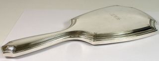 TIFFANY & Co Antique Art Deco Era Sterling Silver Vanity Large Hand Held Mirror 6