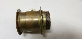 Antique brass barrel lens for portrait camera 5