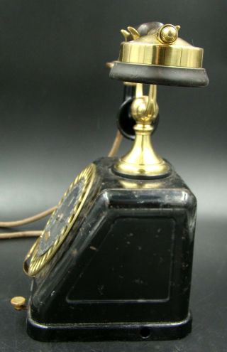Antique German Museum Siemens & Halske Telephone Large Rotary Dial,  ca 1900 2