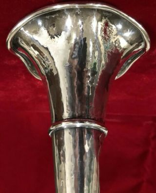 Rare Clemens Friedell Sterling Silver Vase Pasadena,  CA Arts & Crafts Large 10 