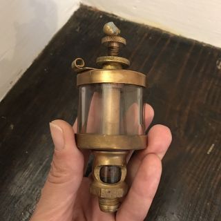 Antique Penberthy Injector 1.  5 Steam Brass Drip Oiler Glass Intact Steampunk