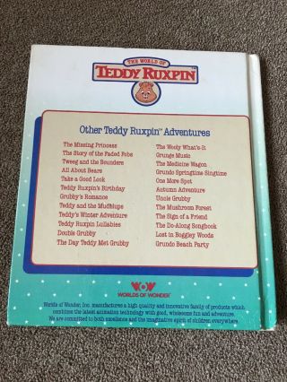 Teddy Ruxpin Lost in Boggley Woods book Only - No Tears 5