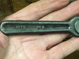 Antique Reed No 2 Wrench 5/16 " Vise Pipe Threader Lathe Machine Tool Set Screw
