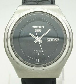 Vintage Seiko 5 Japan Automatic 21j Cal 6119 St Steel Day Date Men 