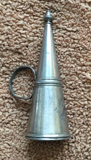Antique English Silverplate Candle Snuffer Cone Shape