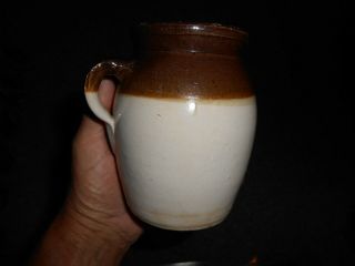 Antique Cullman Alabama Pottery Stoneware Southern Greese Jar 5 " X 4 "