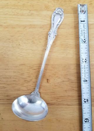1835 R Wallace Antique C1896 Joan Pattern Silverplated Cream Ladle