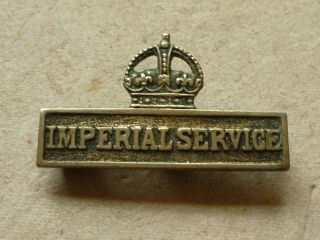 Antique World War One Badge Territorial Imperial Service Badge