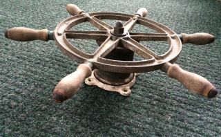 Wilcox Crittenden Boat Wheel Ship Antique Decorative Nautical