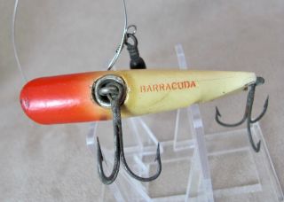 Barracuda May Wes Pier Bait,  2.  75 " Wood Body W Leader,  Florida Fishing Tackle Co
