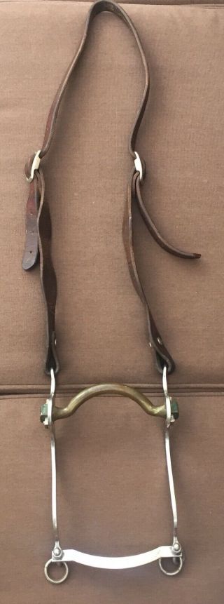Vintage Sleister Horse Bit And Headstall