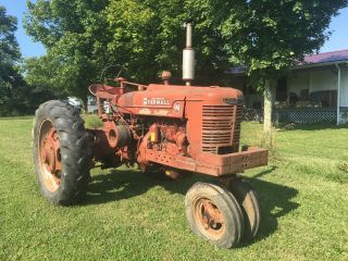 Vintage Farmall M Tractor 1945 In Order Pick Up Only Ohio W/3 Pt.  Hitch