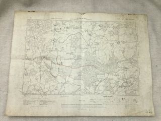 1910 Antique Map Of Sussex Staple Cross Ewhurst Staplecross Rother