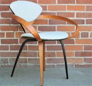 Set of 6 Norman Cherner Molded Plywood Dining Chairs by Plycraft,  1950s 4
