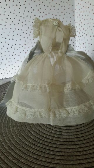 Vintage Vogue JILL White Organdy Lace Trimmed Tagged Dress 7412 Revlon Cissette 5