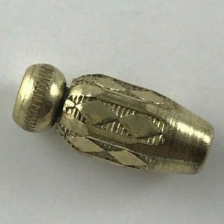 Antique Stick Pin Clutch End Fastener Rolled Gold Metal Spring Loaded Nib End