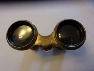 Early Paris French Antique Mother Of Pearl Brass Theater Opera Glasses 6
