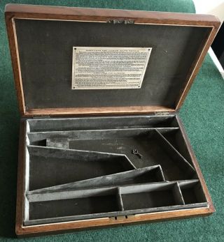 Antique Case For A Colt Model 1860 Army Percussion Revolver Gun.