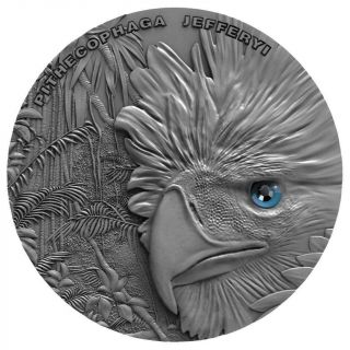 Niue 2018 $2 Philippine Eagle 1 Oz Antique Finish High Relief Silver Coin 500pcs