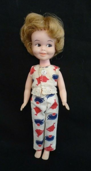 Vintage 1963 Deluxe Reading Penny Brite 8 " Retro Doll Sailboat Clothes Set