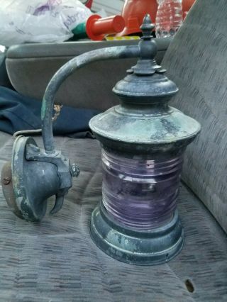 Antique Lilac Copper Porch Sconce Light Fixture Outdoor Lantern Jelly Jar Lamp