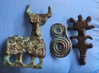 La Tene,  Medieval,  Slavic Fibulas,  Triskelle,  Spiral,  Stag