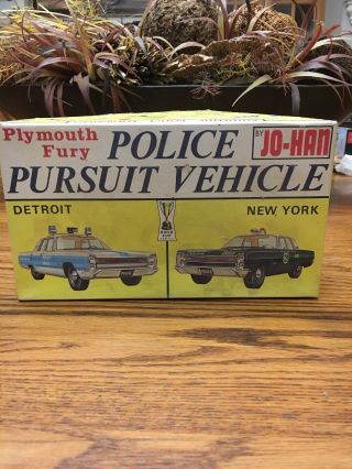 Police Pursuit Vehicle Jo - Han Model Toy 4 Models Decals 