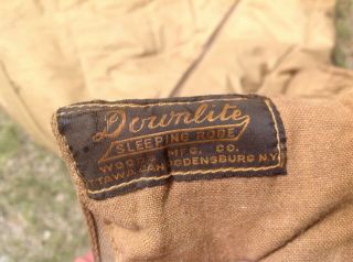 Vintage WOOD ' s Downlite Down Sleeping Robe / Bag,  Made in Canada 2